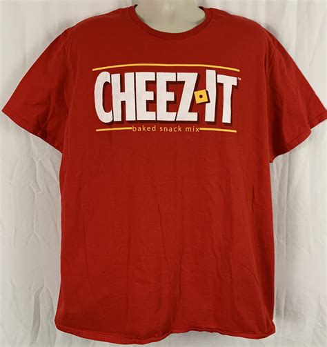 Cheez It Baked Snack Mix Kelloggs T Shirt Mens Size… Gem