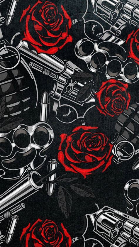 Guns and Roses iPhone Wallpaper - iPhone Wallpapers