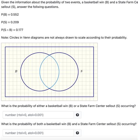 Solved Given The Information About The Probability Of Two