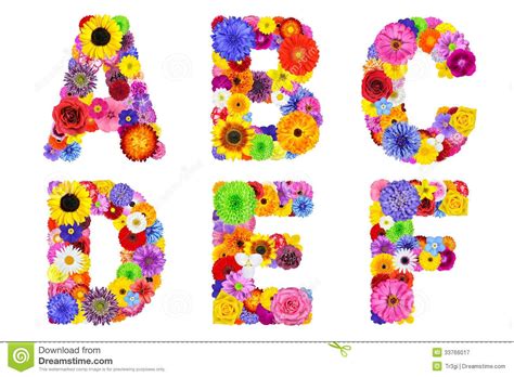 Flower Alphabet Letters Printable