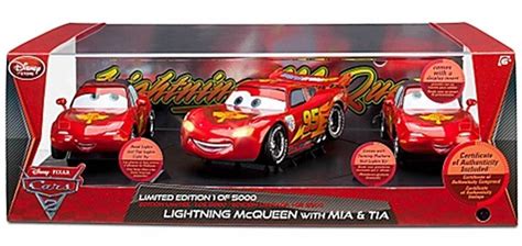 Disney Cars Lightning McQueen with Mia & Tia Die Cast Set 3-Pc Limited Edition | #1822824888