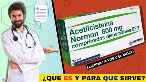 ACETILCISTEÍNAQué es y para que sirve ELIMINA LA TOS Y EL MOCO