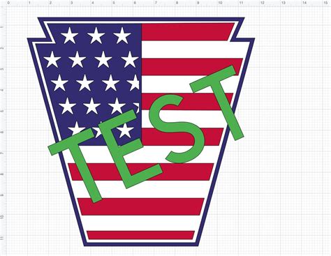 Keystone Us Flag Design Svg Pennsylvania Pa Instant Download Etsy