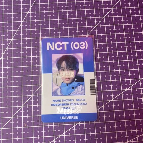 Jual Official Photocard Nct Id Card Universe Shotaro Shopee Indonesia