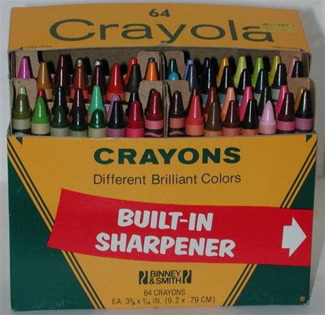 64 Crayola Crayons Colors Box