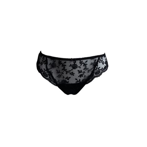 Ambra Lingerie Slips Camarques String Black Italian Design