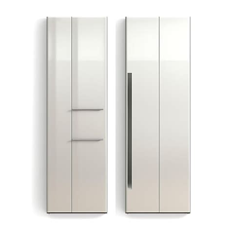 Isolated Of High Gloss Lacquered Wardrobe Contemporary Wardrobe Type Lac On White Background