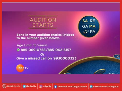 Zee TV's Sa Re Ga Ma Pa 2023: Calling Singing Talent Nationwide