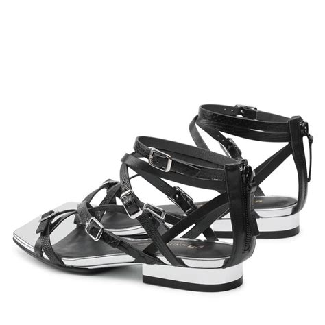 Sandalen United Nude Strappy Lo Black Eschuhe De