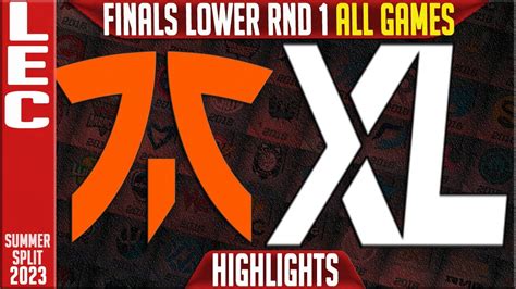 FNC Vs XL Highlights ALL GAMES LEC Summer 2023 Finals Lower RND 1