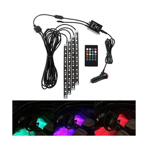 Lumini Ambientale Auto Kit Interior Led Smd Rgb Cu Senzor Si