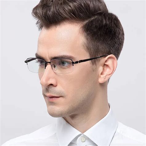 Vazrobe 155 185mm Adjustable Oversized Eyeglasses Frame Men Titanium