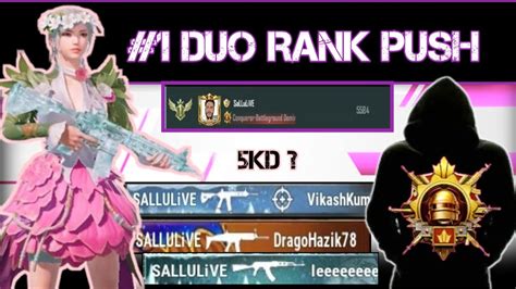 NEED DUO HELPER DUO 1 RANK PUSH BGMI LIVE STREAMING DUO RUSH