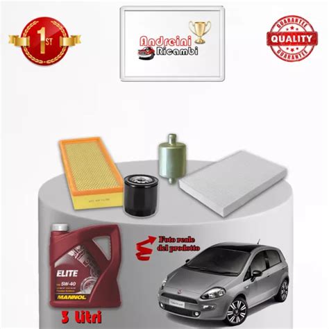 Kit Inspecci N Filtros Y Aceite Fiat Punto Iii Bifuel Kw Cv