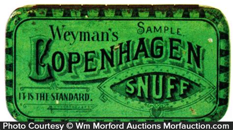 Copenhagen Snuff Tin Sample • Antique Advertising