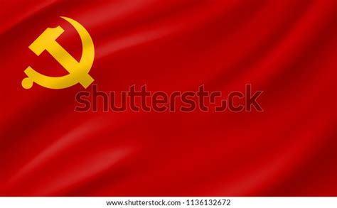 Official Flag Chinese Communist Party China Stock Vector (Royalty Free ...