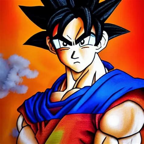 Studio Photo Of Goku As A Real Person Portrait Stable Diffusion