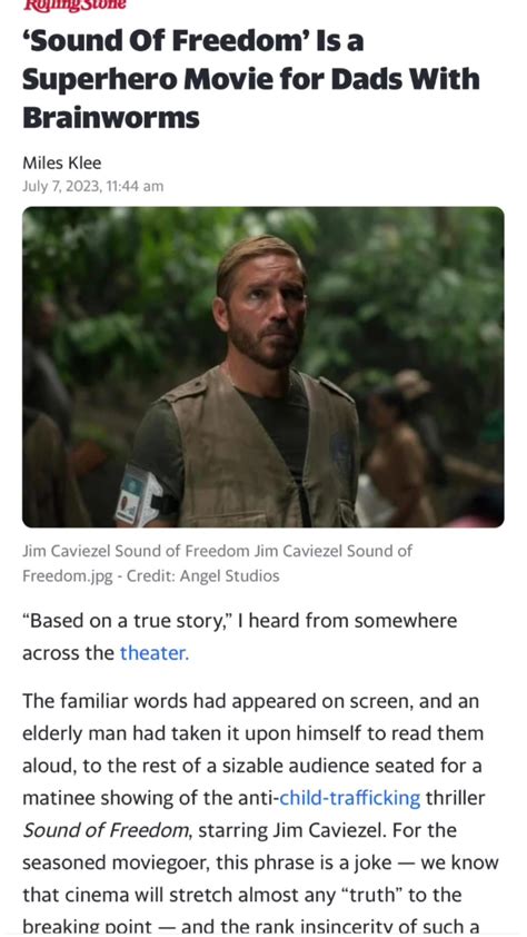 Mainstream media lashing out at sound of freedom - One News Page VIDEO