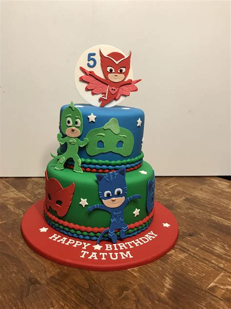 Pj Masks Birthday Cake Pj Masks Birthday Party Boys Pj Mask Party 4th