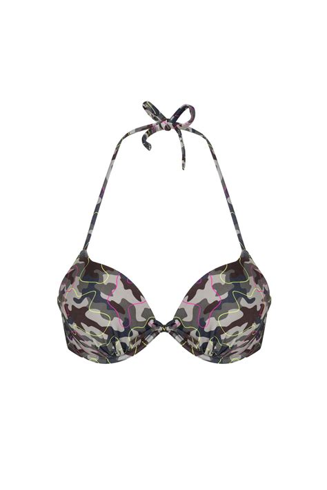 Negru Bikini Superior Mask Push Up Bichini Costume Baie PLOEOTWQ19IYBPR36 Penti Romania