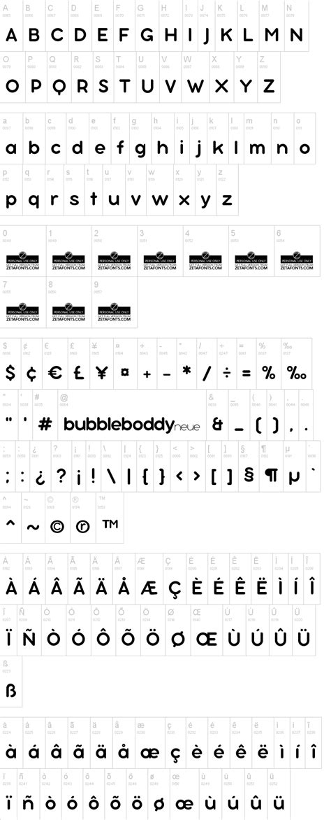 Bubbleboddy Neue Font