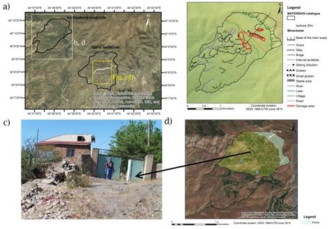 (a) The Vokhjaberd and Garni landslides, examples of ancient landslides... | Download Scientific ...