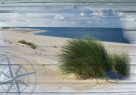 Fotobehang Zeezicht Vanuit De Duinen Strand Fotobehangkoning Nl