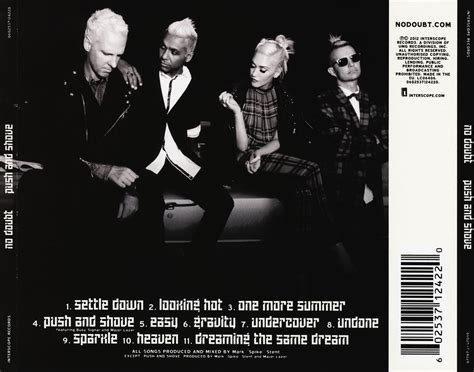 Car Tula Trasera De No Doubt Push And Shove Portada