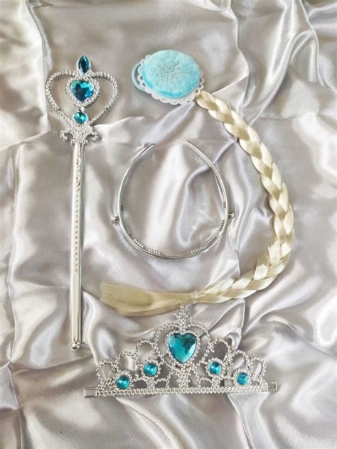 Dzc Cousins Avm Frozen Frozen Elsa Anna Magic Wand Hair And Crown Set