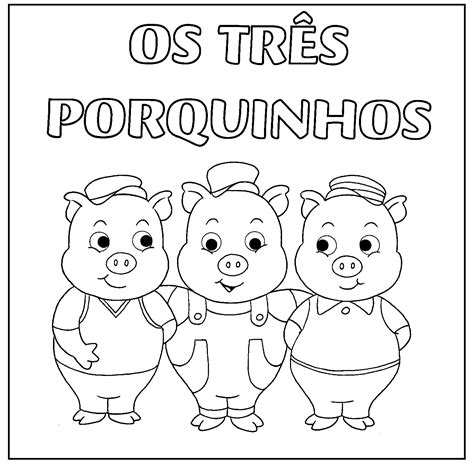 Desenho Para Colorir Tr S Porquinhos Atividades Educativas