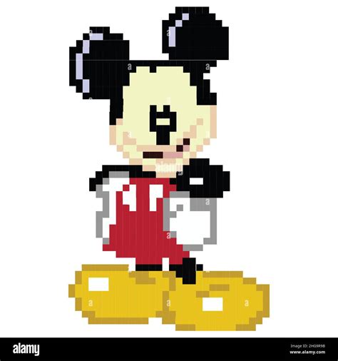 Illustration Pixel Rat Of Art In Pixel Style Stock Vector Image And Art Alamy