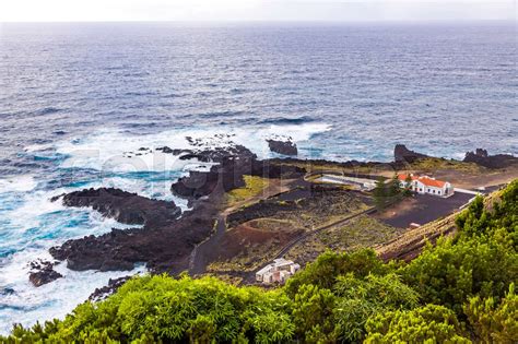 Ponta Da Ferraria Hot Springs Sao Miguel Island Azores Portugal