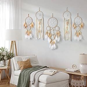 Lomohoo Pack Dream Catcher Moon And Sun Design Boho Wall Hanging