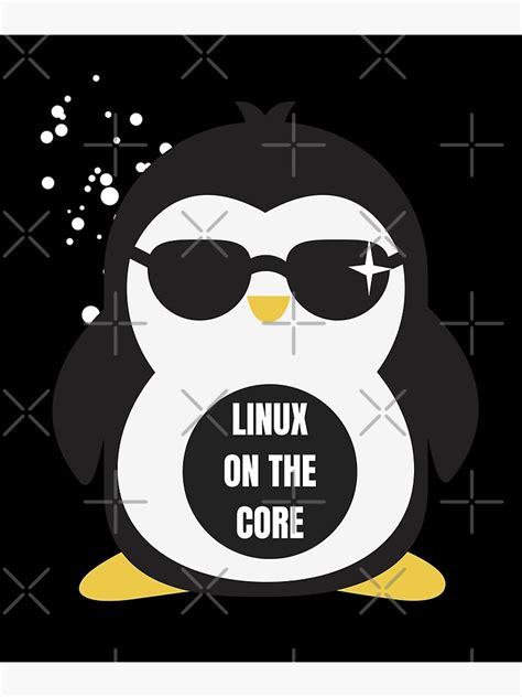 Linux On The Core Poster For Sale By Manosc Redbubble