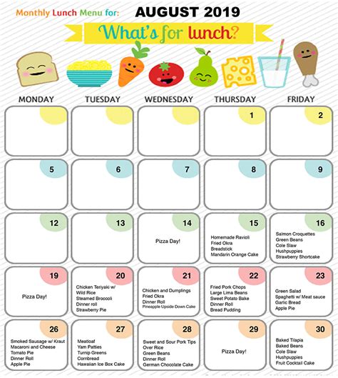 LUNCHMENU – South Baldwin Christian Academy | Accredited Private School ...