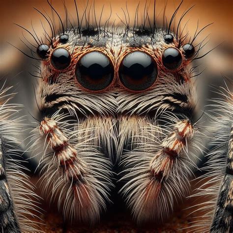 Premium Photo Spider Macro Photography