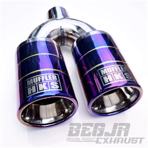 Jual Knalpot Racing Mobil Muffler Hks Cabang Violet Universal Mobil