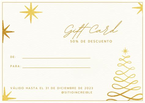 P Gina Plantillas De Certificados De Regalo Para Navidad Gratis Canva