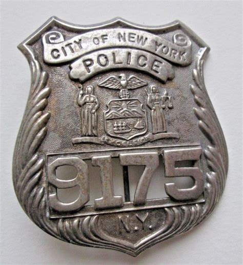 NYPD POLICE OFFICER BADGE 9175 (Replica) | #1913088557