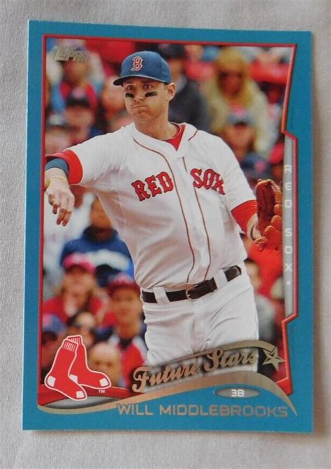 2014 Topps Walmart Blue Border 136 Will Middlebrooks Boston Red Sox EBay