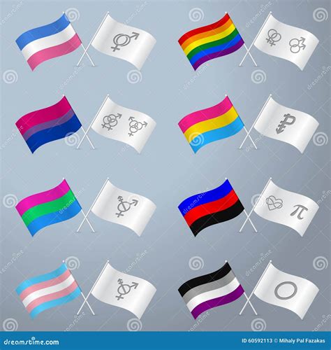 Sexual Orientation Flags And Symbols Stock Vector Illustration Of Banner Lesbian 60592113