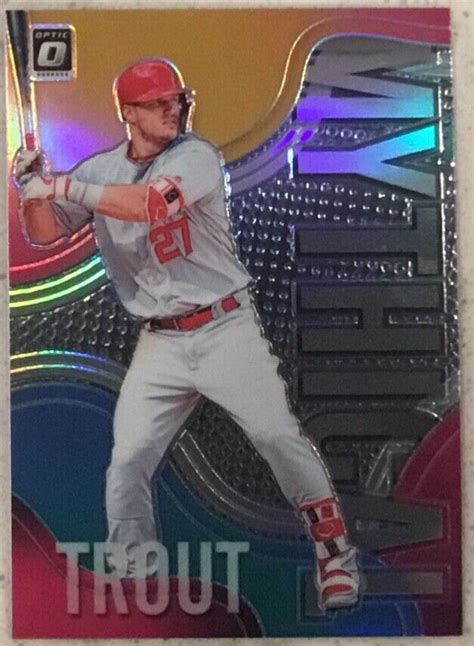 2019 Donruss Optic Mythical Mike Trout Los Angeles Angels M 1 NICE EBay