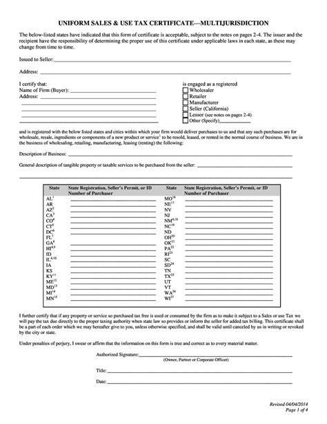 Annual Florida Resale Certificate