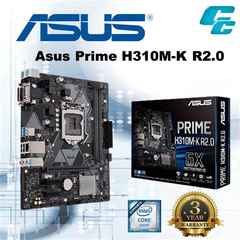 Asus Prime H310M K R2 0 CSM H310M D LGA1151 Motherboard Shopee