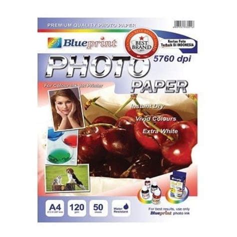 Jual PHOTO PAPER BLUEPRINT 120 GR A4 Shopee Indonesia