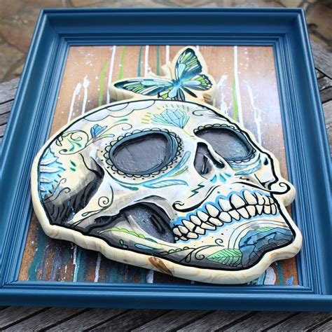 Graveur Sculpteur Peintre On Instagram Tableau Skull Mexicain