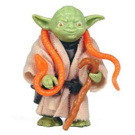 Vintage Kenner Star Wars ESB Loose Yoda Orange Snake Action Figure C7