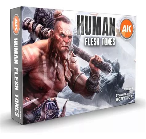 Ak Interactive Human Flesh Tones Set