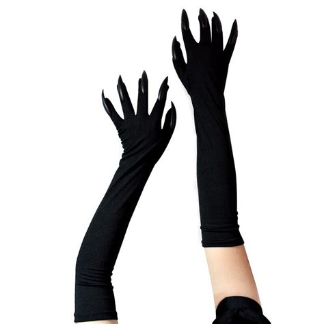 Halloween Kostüm Handschuhe Mit Nägeln Halloween Zubehör Schwarzer