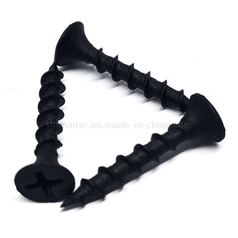 Fine Thread Black Phosphate Gypsum Board Drywall Screws For India